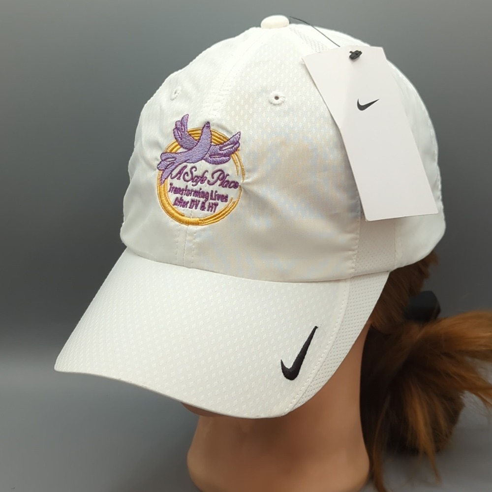 A Safe Place Transforming Lives After DV & HT Nike Heritage86 Hat Golf Cap NWT